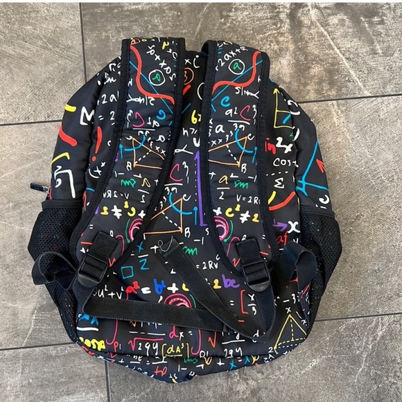 Colorful Math Print Backpack - Picture 2 of 5